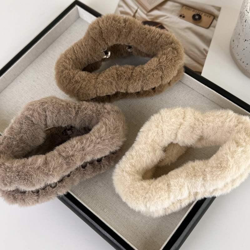 Agrafă pentru Păr din Plusă cu Model Nor