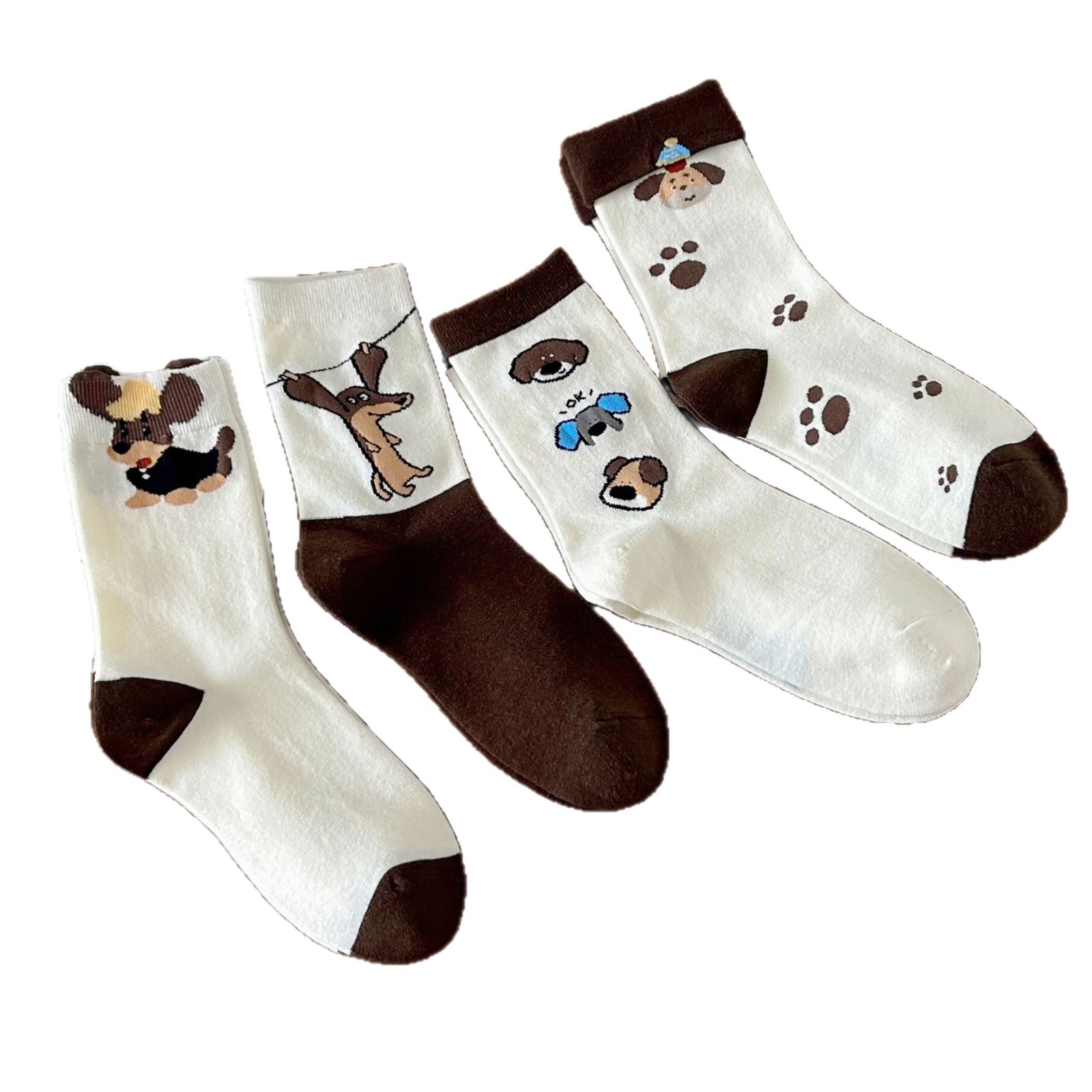 Meias Mid-Crew Femininas