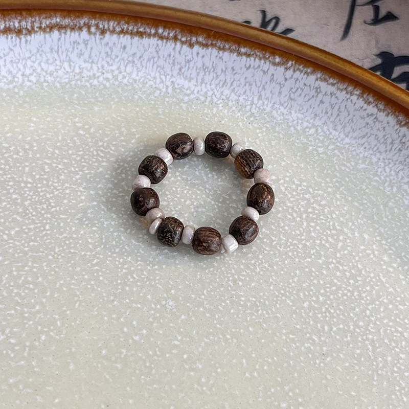 Wood Bead Ring