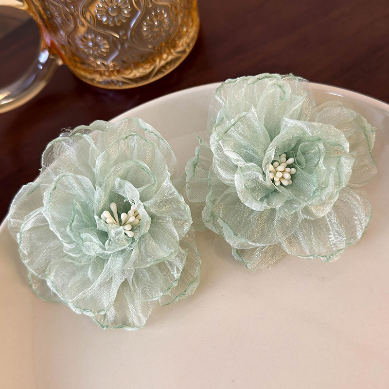 메쉬 플라워 이어링