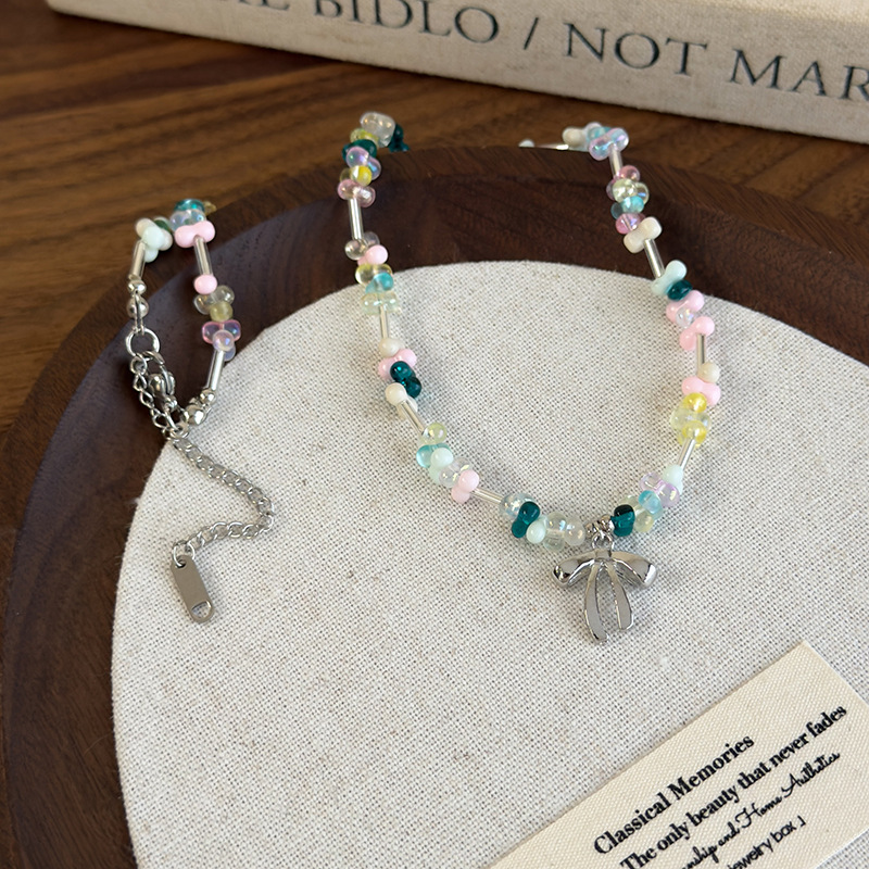 Кольорове Намисто з Геометричними Намистинами з Смоли