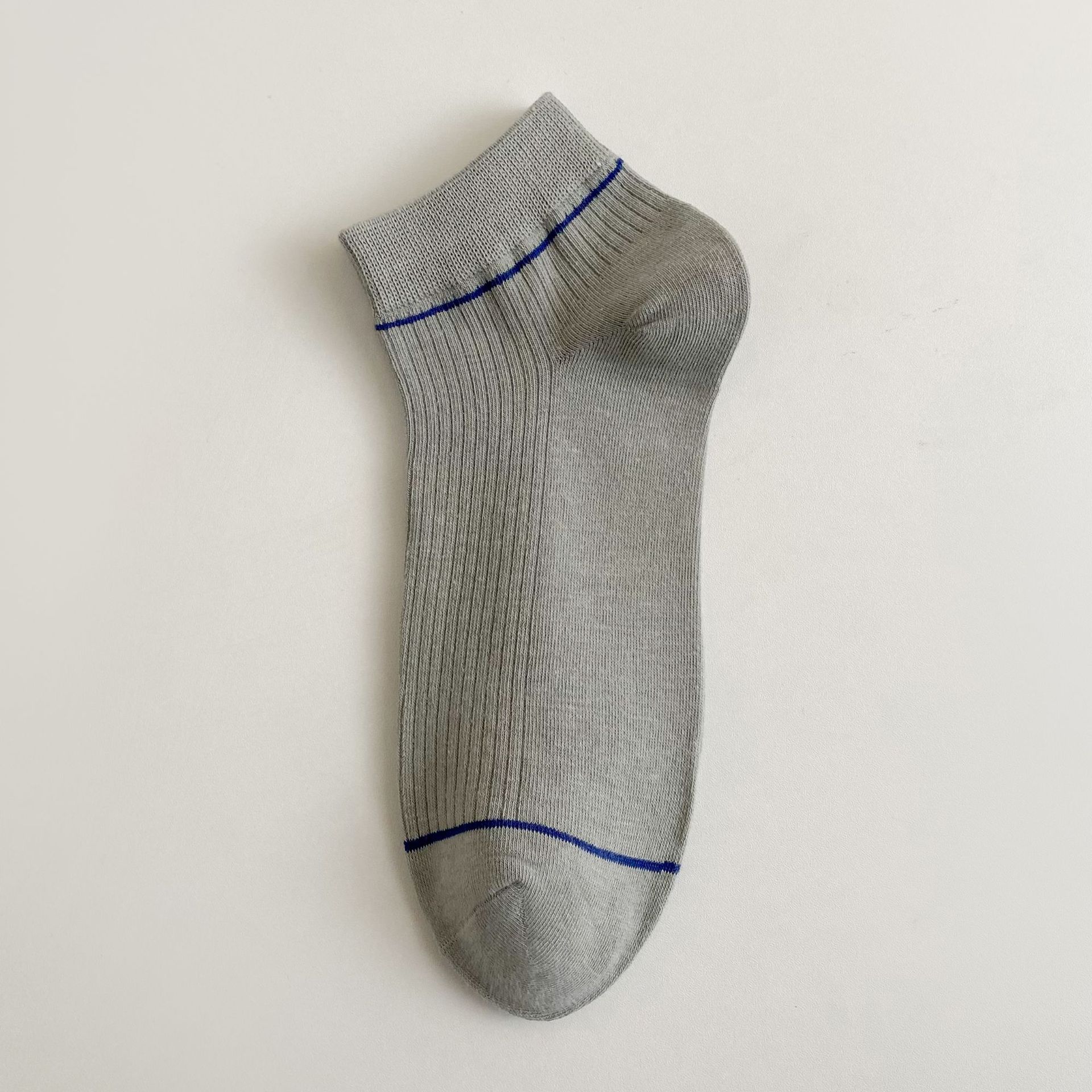 Ανδρικές ριγέ βαμβακερές κάλτσες χωρίς ορατότητα