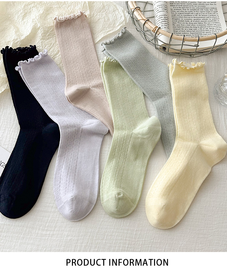 Meias Scrunch de Malha Sem Costura