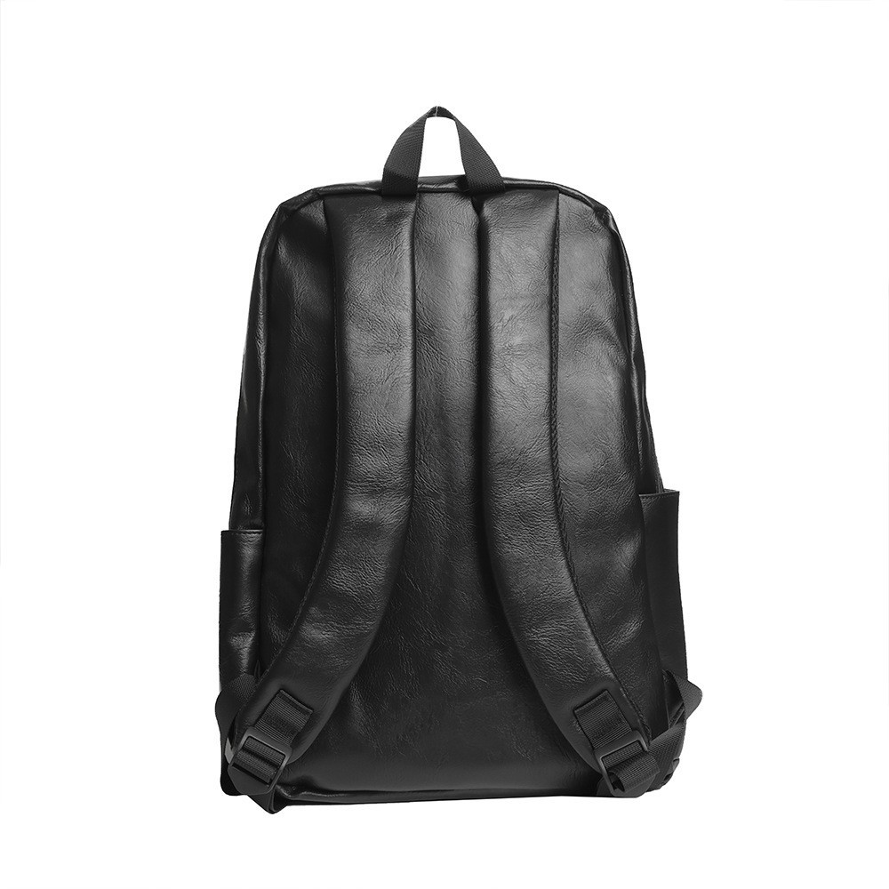 웨븐 PU 가죽 유니섹스 노트북 백팩