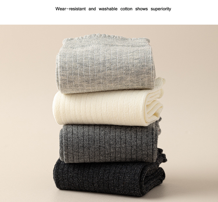 Meias Tombadas com Borda Folhos para Mulher