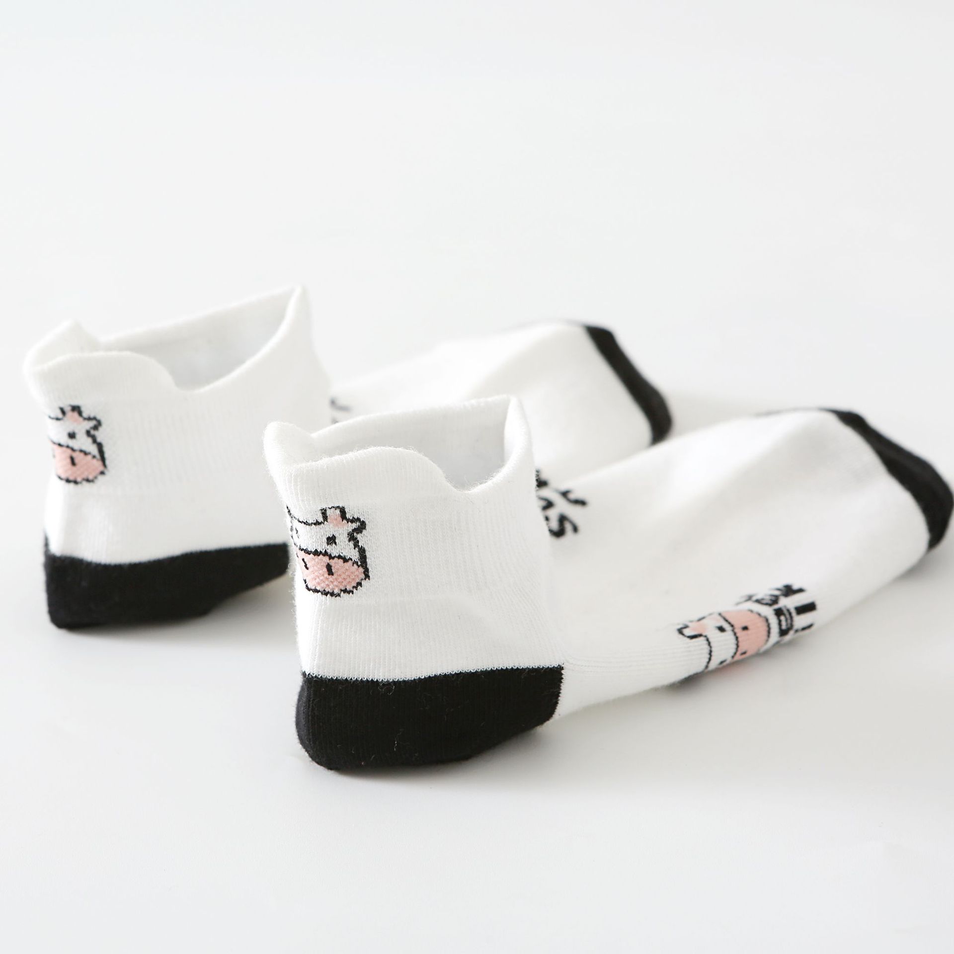 소 프린트 노쇼 양말