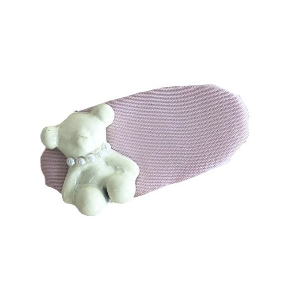 3D Oval Κλιπ Μαλλιών Αρκούδα