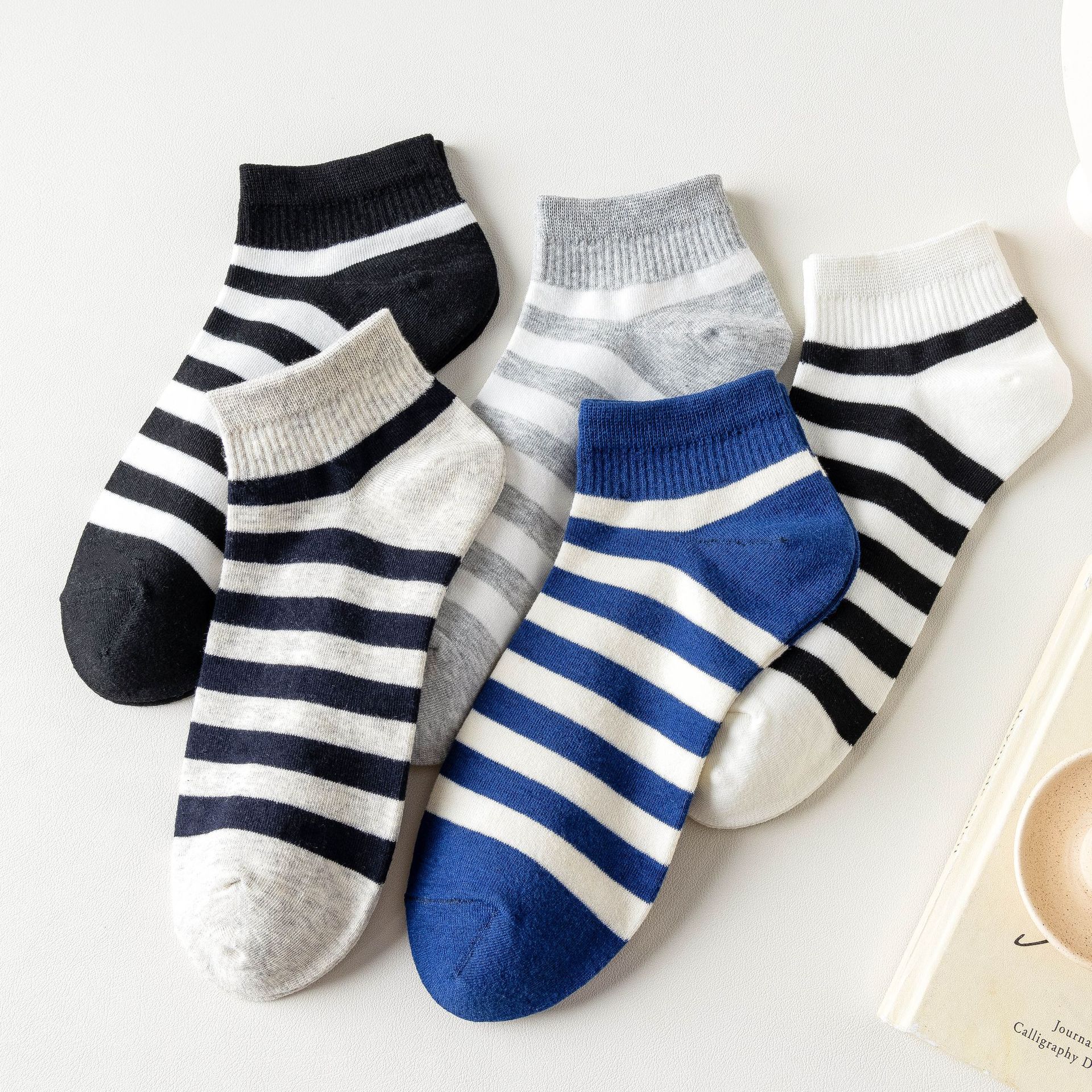 Chaussettes Basses à Rayures