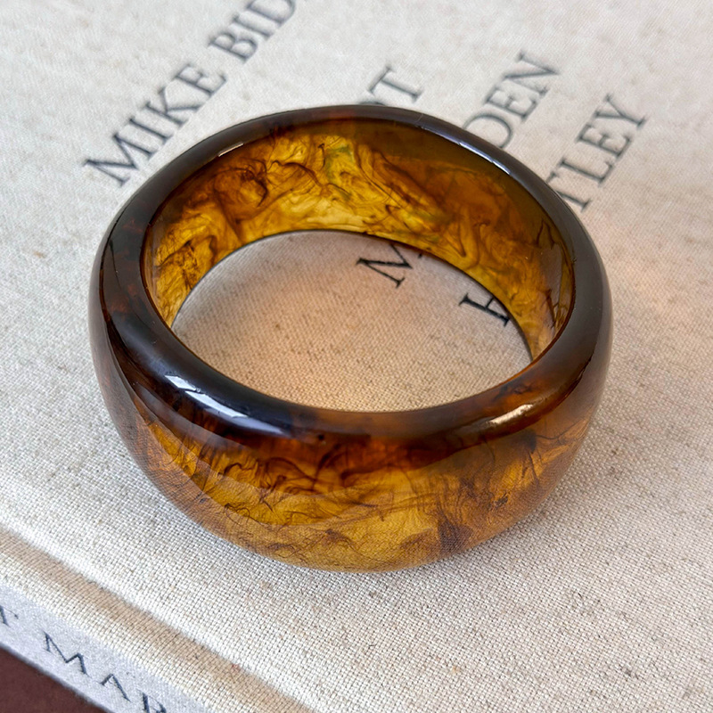 Ακανόνιστο Ευρύ Βραχιόλι Ακρυλικού Ακετάτου