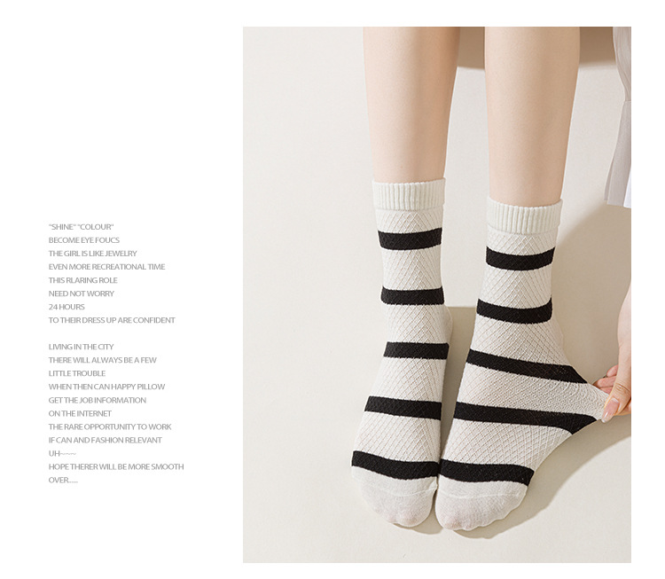 Meias Slouch Preppy de Meia Perna