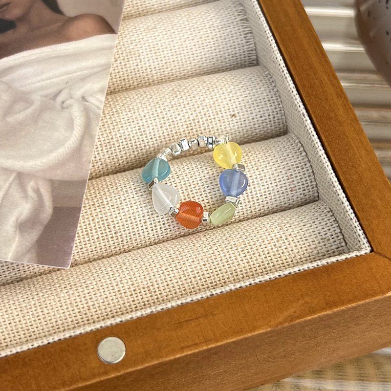 탄성 하트 비드 링