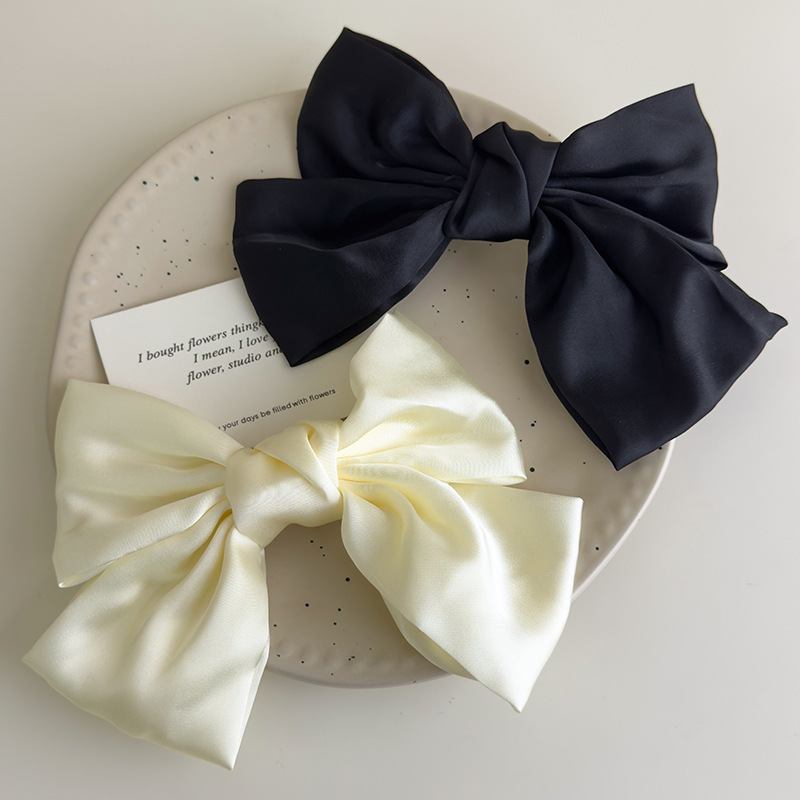 Pinza para Cabello con Lazo Beige