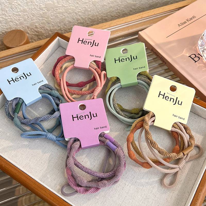 Zestaw Podstawowych Elastycznych Gumek do Włosów