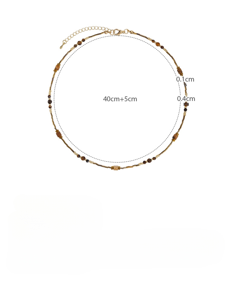 Náhrdelník s Korálky z Přírodního Kamene