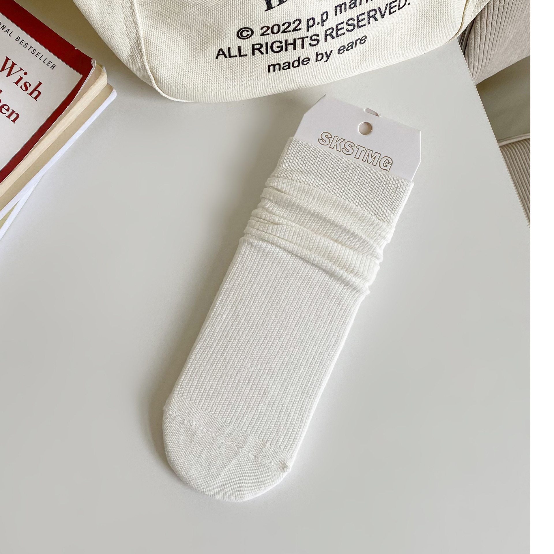 Meias Cano Médio Riscas para Mulher