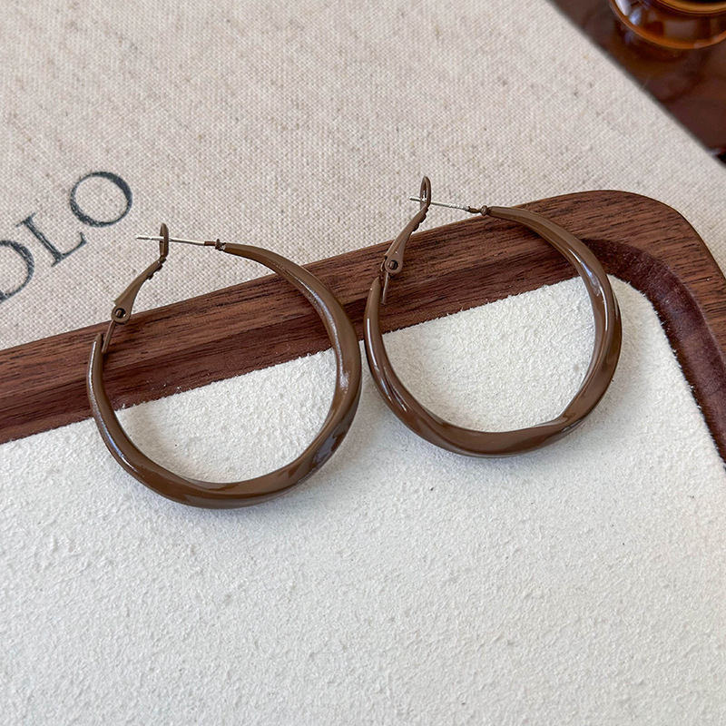 Геометрические серьги-кольца