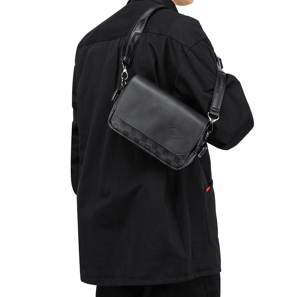 Ruitpatroon PU Schoudertas