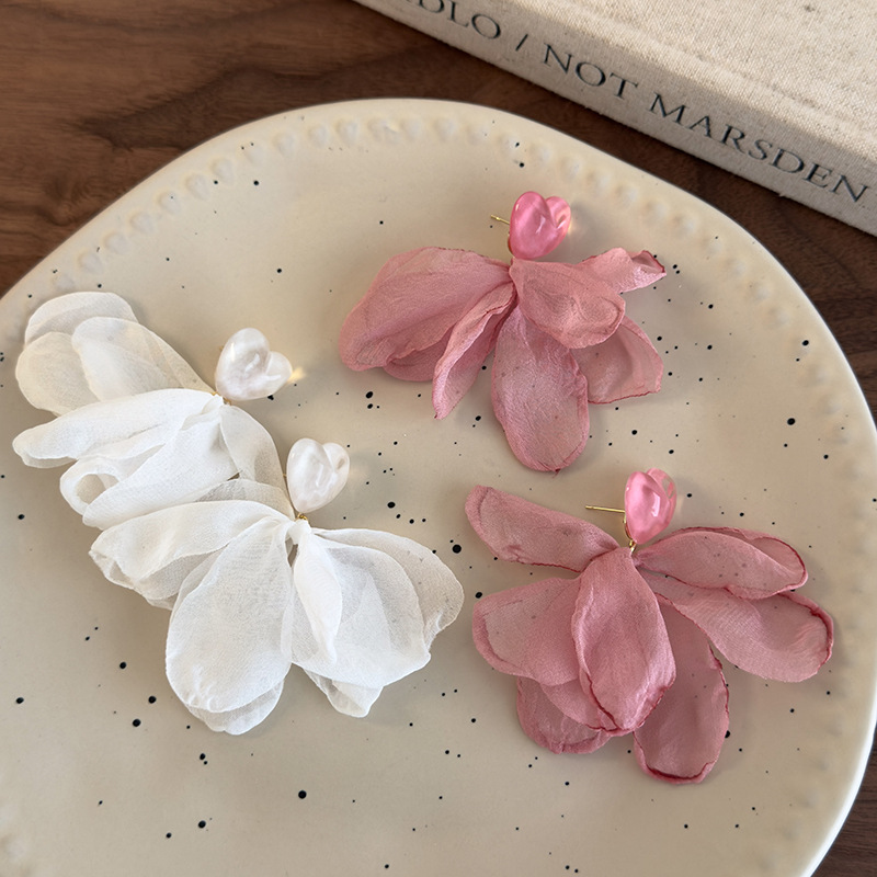 Серьги-Лепестки Сердца