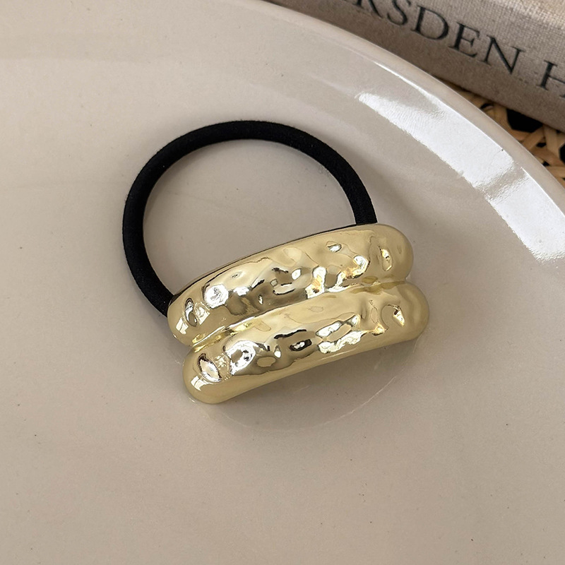 Geometryczne Metalowe Gumki do Włosów