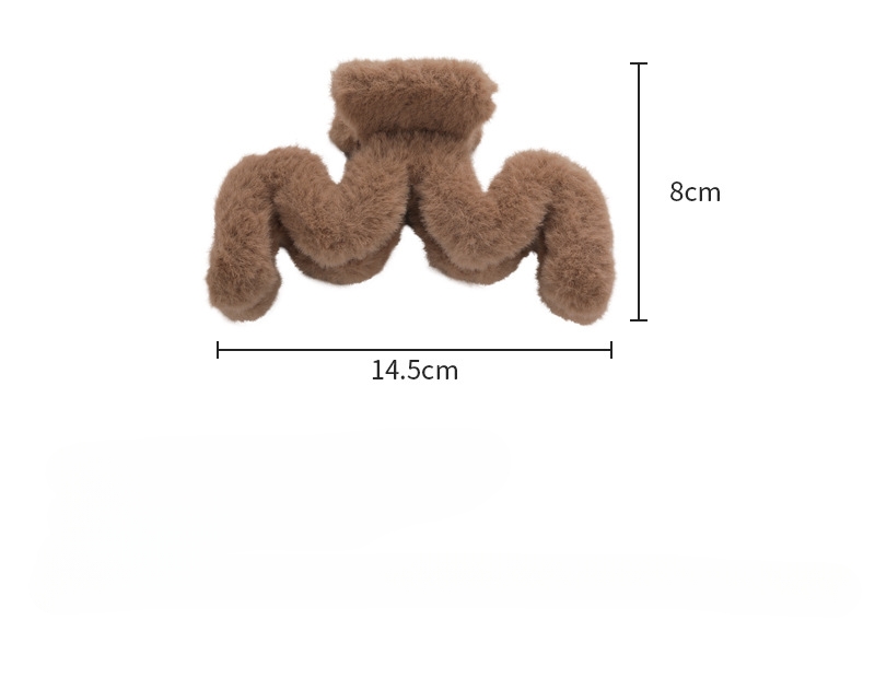 Agrafă Mare pentru Păr din Blana Sintetică