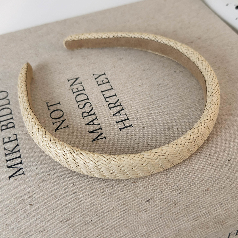 Cinta para el Cabello de Paja Trenzada