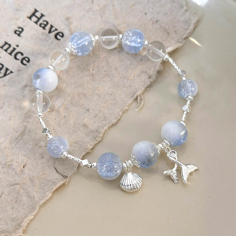 조개와 물고기 꼬리 챔 브레이슬릿