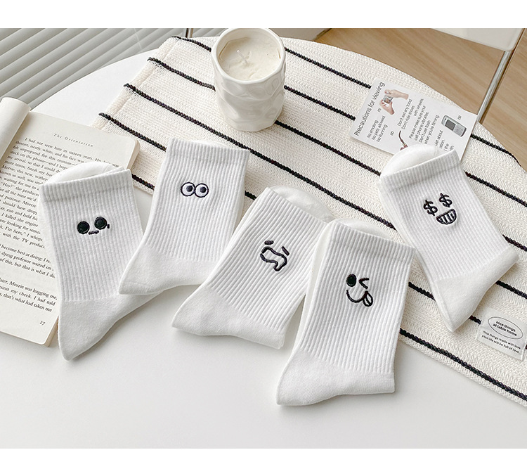 Meias Bordadas Divertidas