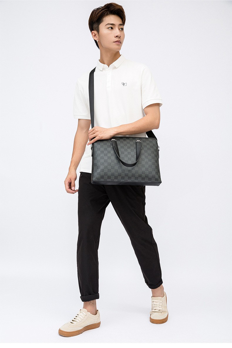 حقيبة أعمال رجالية كبيرة السعة