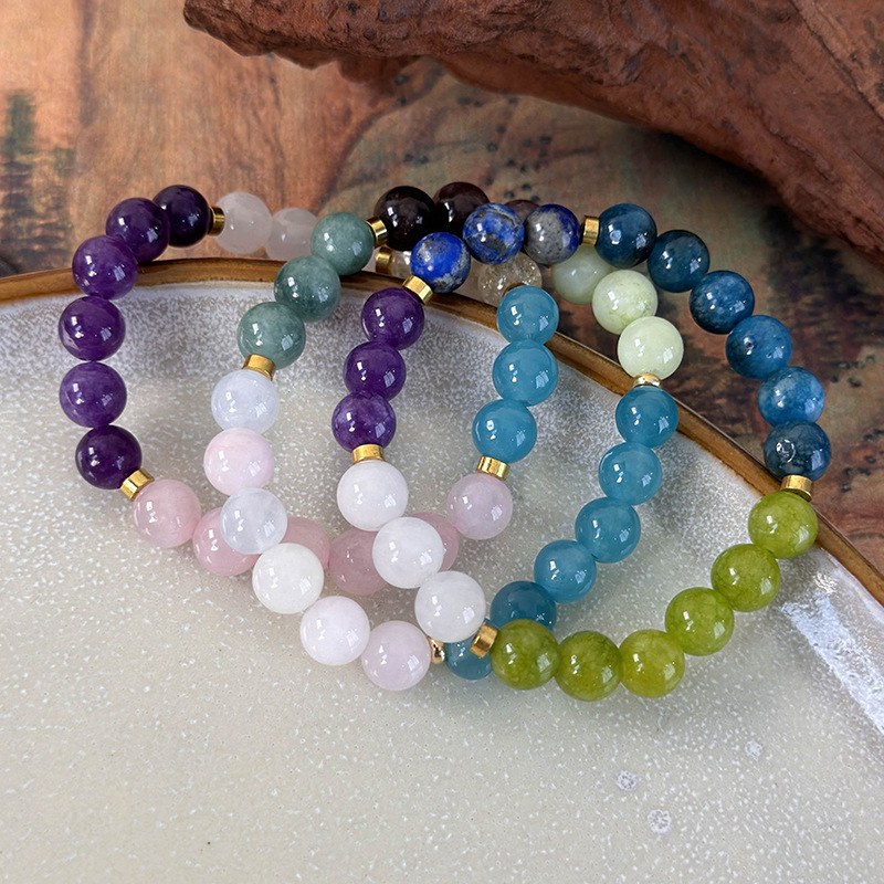 สร้อยข้อมือหินทรงเรขาคณิต