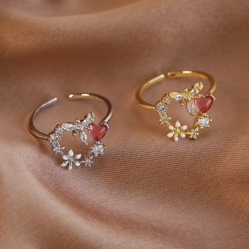 Floral Adjustable Ring