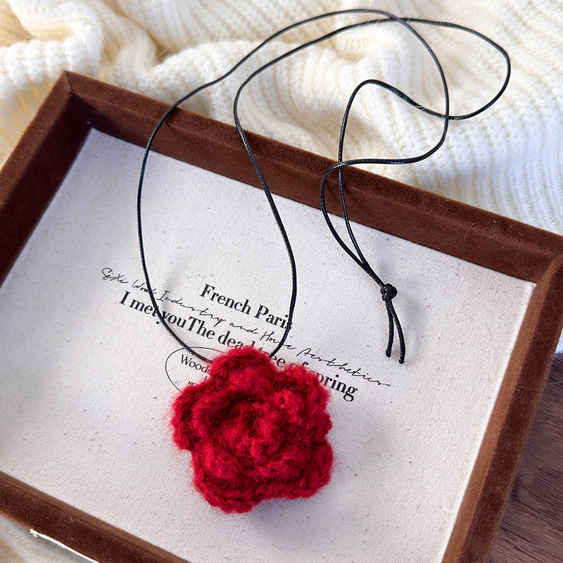 Πλεκτό Λουλούδι Κόσμημα Καθρέφτη