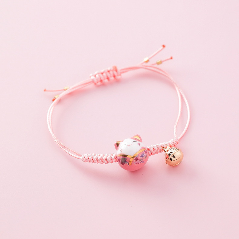 สร้อยข้อมือแมวเซรามิก