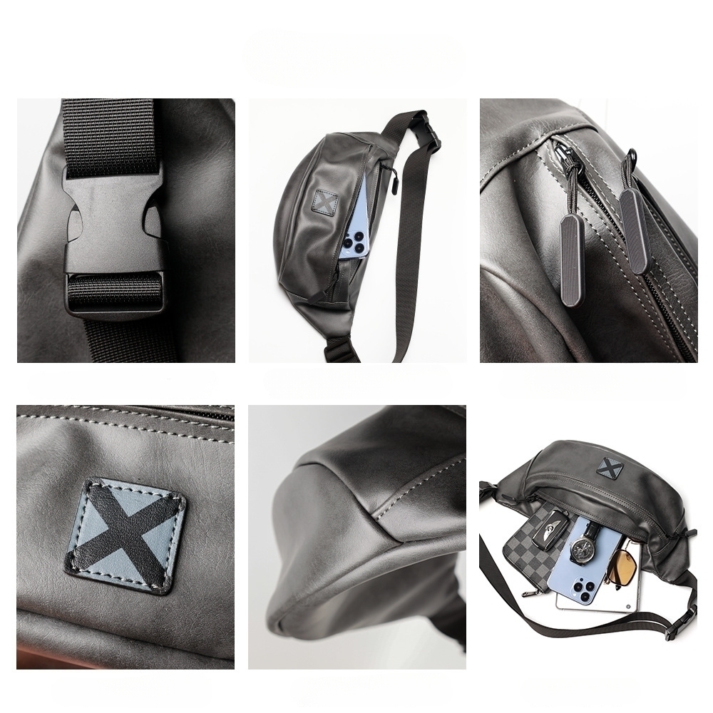 Herren Leder Crossbody Tasche