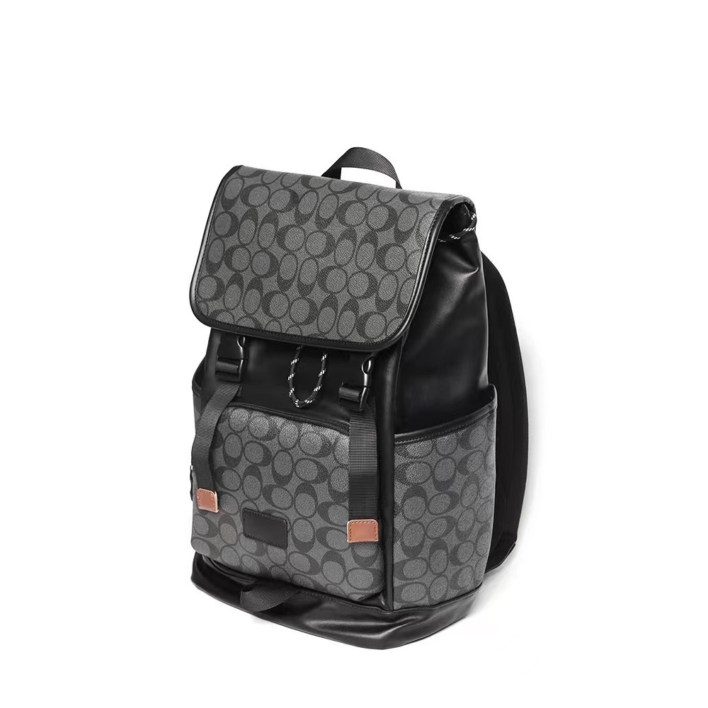 컬러 블록 대용량 노트북 백팩