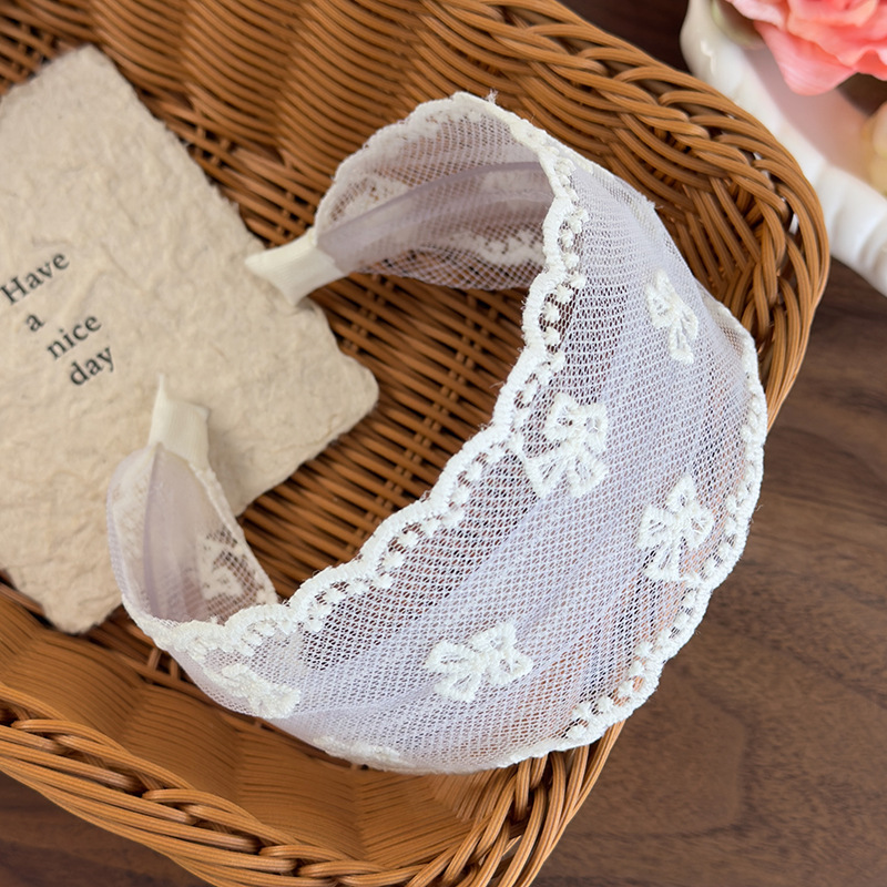 Banda pentru Păr cu Dantelă și Fundă