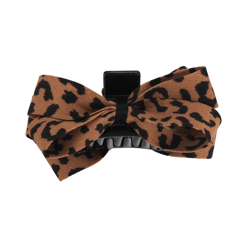 Agravă pentru păr cu fundiță leopard