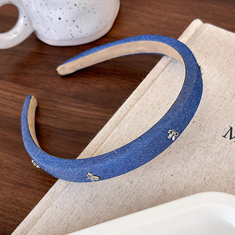 Bandeau à Noeud Denim