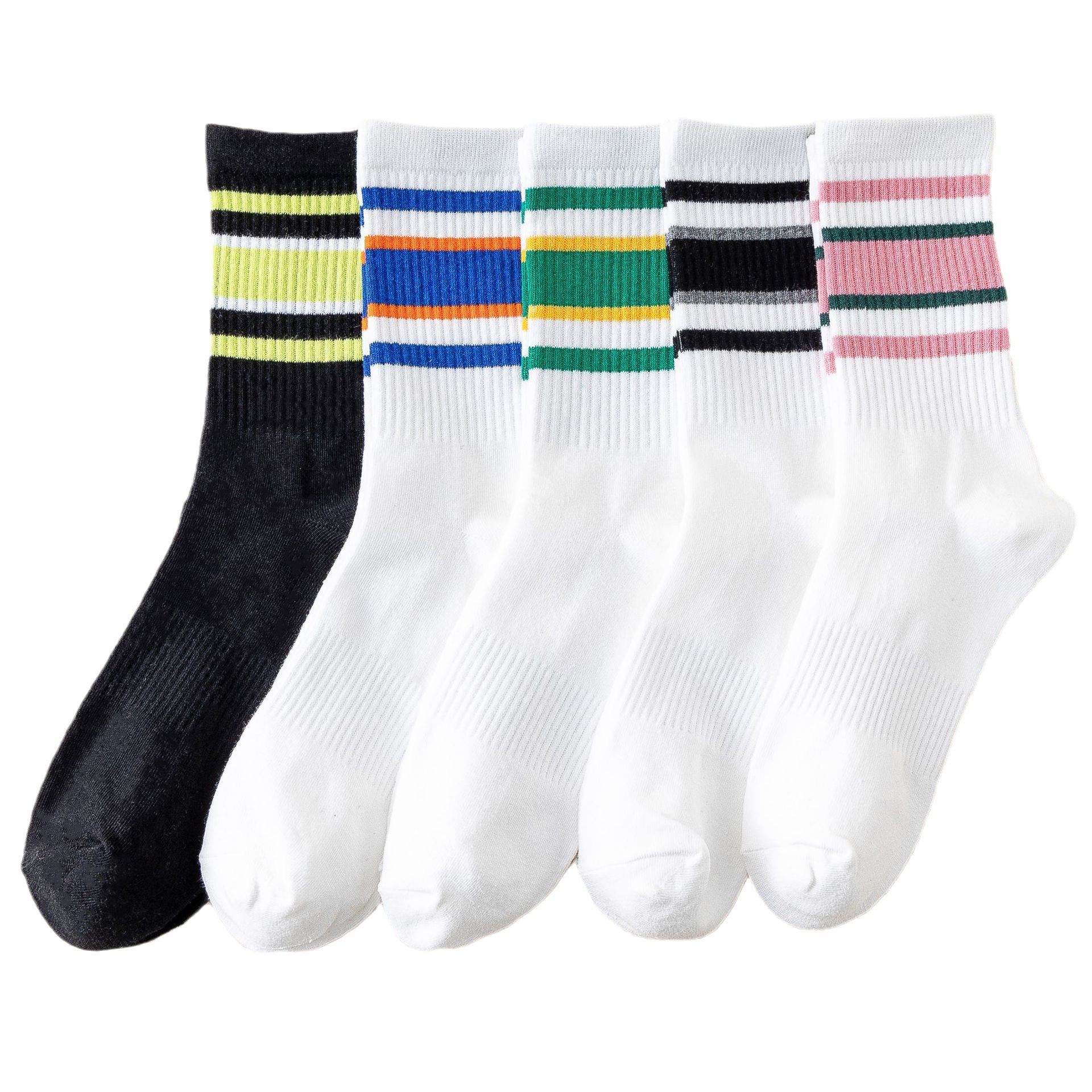 Podkolenky s duhovými pruhy