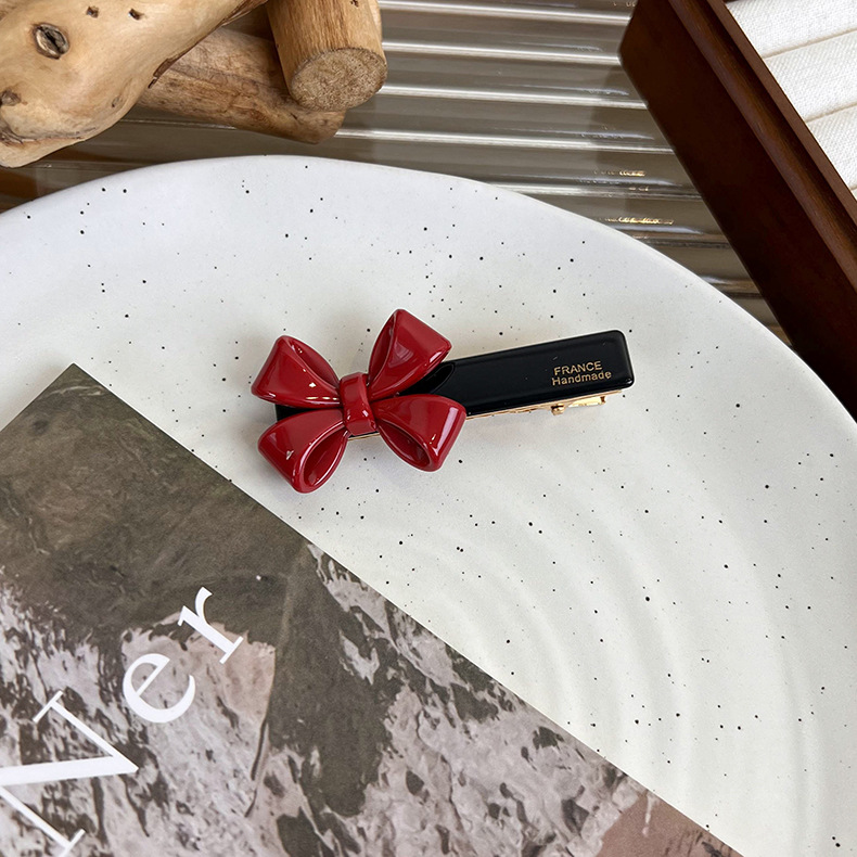 Pinza para Cabello de Acetato con Lazo Vintage