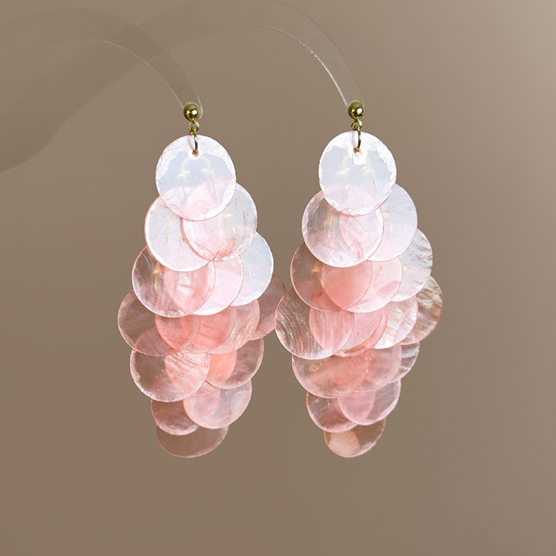 조개 술 귀걸이