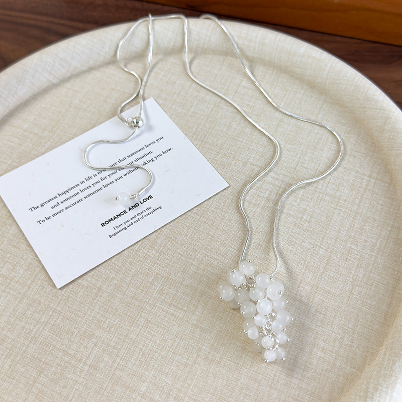 Довге Намисто з Виноградним Намистинами