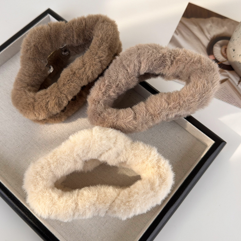 Agrafă pentru Păr din Plusă cu Model Nor