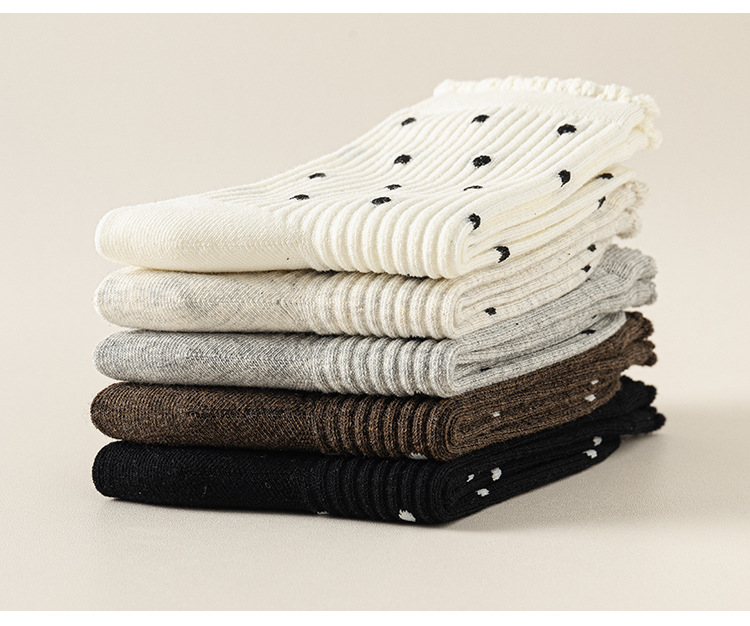 Dámské Krajkové Podkolenky s Tečkami