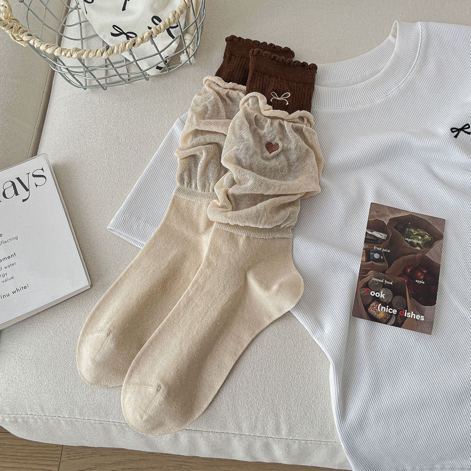 Meias Ballet Scrunch Feminina