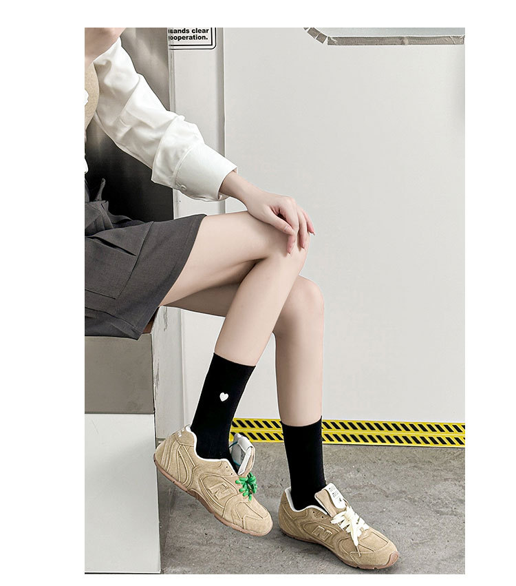 Meias de Coração Bordado