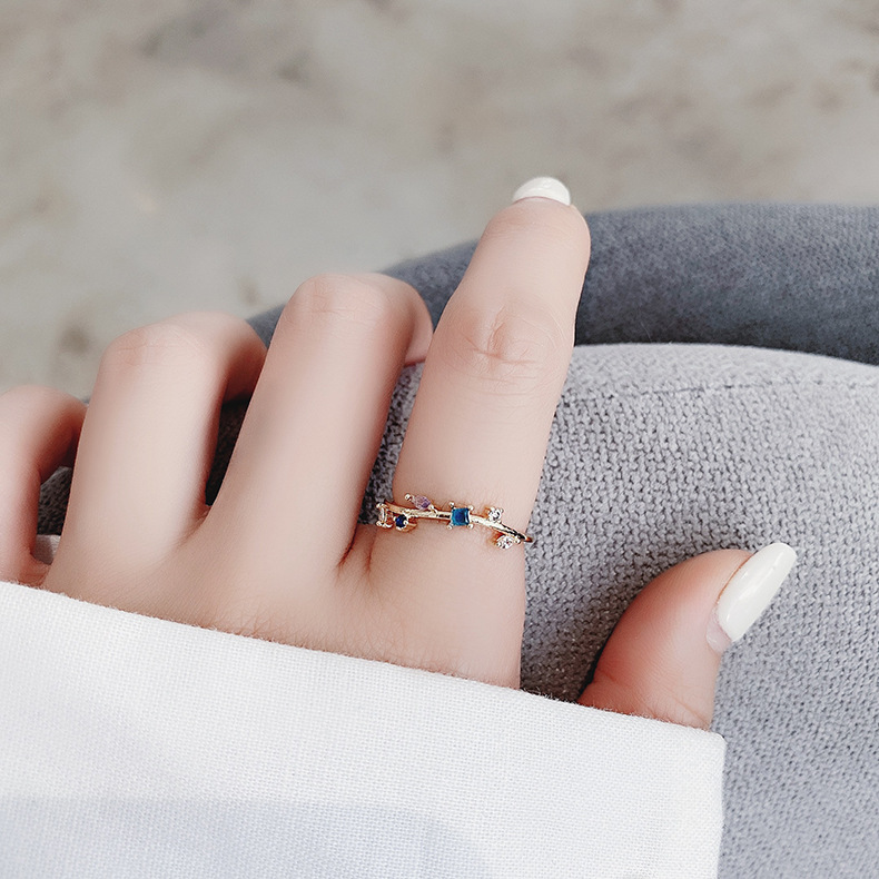 Floral Heart Open Ring