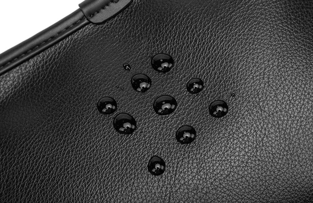 Męska Saszetka Na Klatkę Mała Kwadratowa Skóra PU Czarna