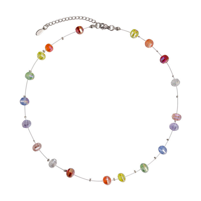 Кольорова Кришталева Намисто-чокер