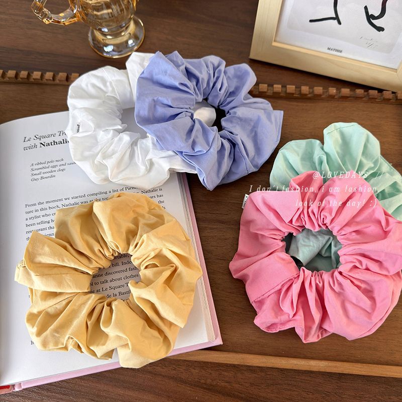 Élastiques à Cheveux Scrunchies Petits Couleur Unie