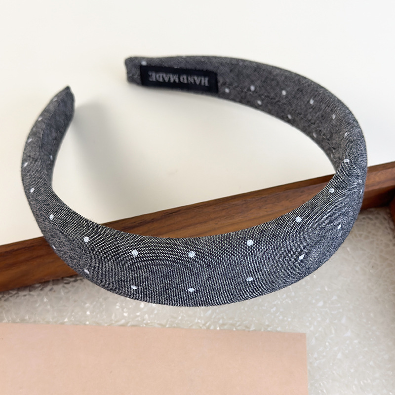 Bandă pentru Păr Denim cu Pietre Strălucitoare